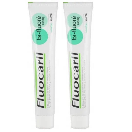 FLuocaril Dentifrice Bi-Fluoré 145mg menthe 2X75ml