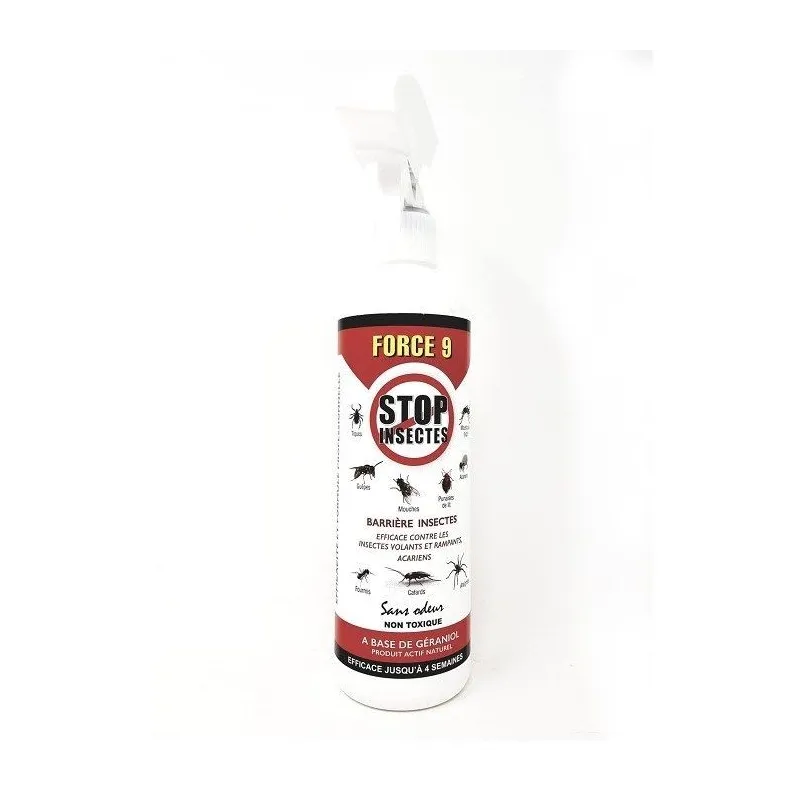 Force 9 Stop Insectes Barrière Insectes Sans Odeur 500ml Force 9 Stop Insectes Barrière Insectes Sans Odeur 500ml
