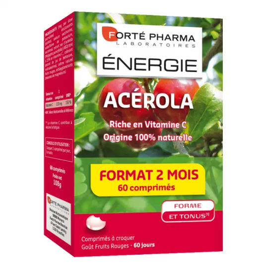 Forte Pharma Energie Acerola 60 comprimés Forte Pharma Energie Acerola 60 comprimés