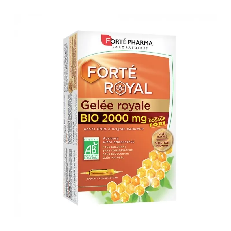 Forté Pharma Forté Royal Gelée Royale Bio Fort 20 Ampoules de 10ml