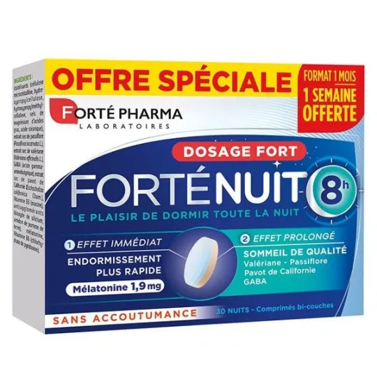 Forté Pharma Forténuit 8h Bi-Couches 30 Comprimés Forté Pharma Forténuit 8h Bi-Couches 30 Comprimés
