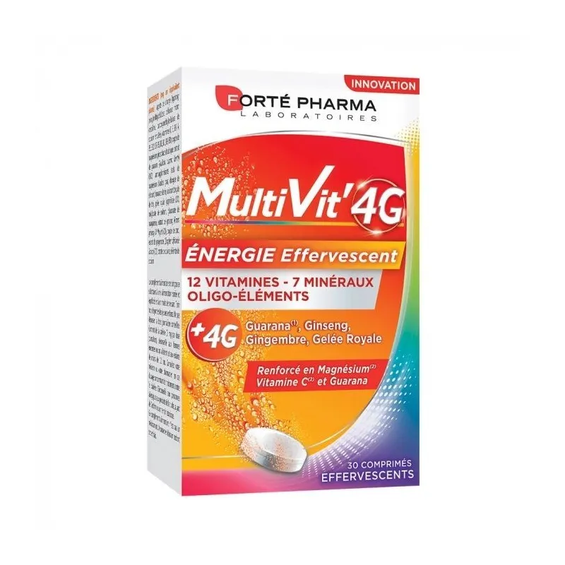 Forté Pharma Multi'Vit Energie 30 Comprimés Effervescents Forté Pharma Multi'Vit Energie 30 Comprimés Effervescents