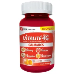 Forté Pharma Vitalité 4G Gummies 60 Gommes Gout Orange