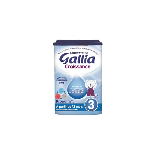 Gallia Croissance à partir de 12 mois 800gr. Gallia Croissance à partir de 12 mois 800gr.