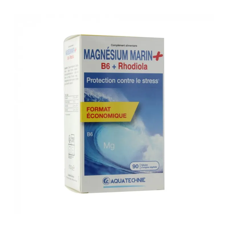 Aquatechnie Magnésium Marin + B6+Rhodiola 30 Gélules Aquatechnie Magnésium Marin + B6+Rhodiola 30 Gélules