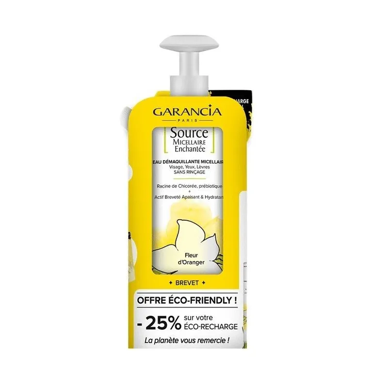 Garancia Source Micellaire Enchantée Fleur d'Oranger 400ml + Recharge 400ml -25% Garancia Source Micellaire Enchantée Fleur d'Oranger 400ml + Recharge 400ml -25%