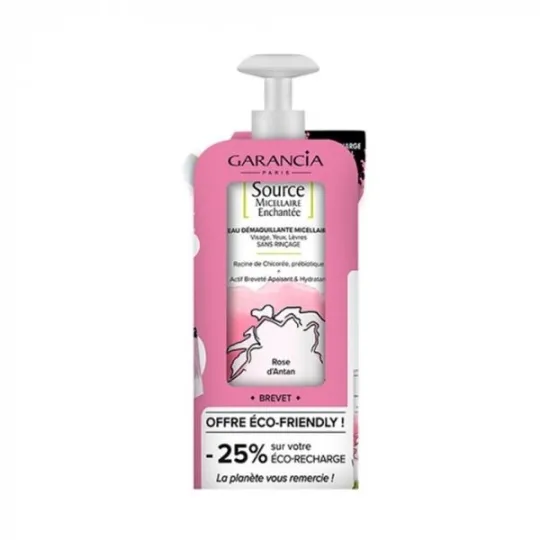 Garancia Source Micellaire Rose d'Antan 400 ml + Éco-Recharge 400 ml
