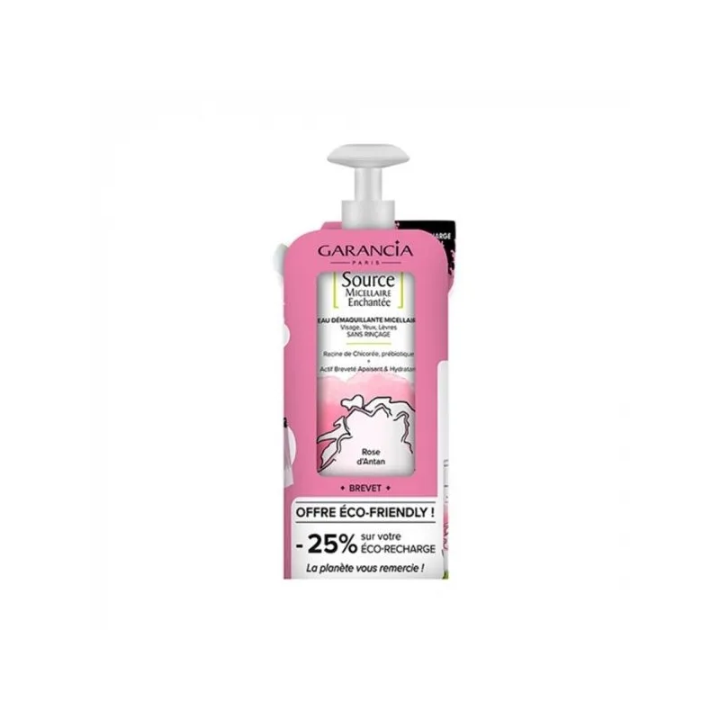 Garancia Source Micellaire Rose d'Antan 400 ml + Éco-Recharge 400 ml