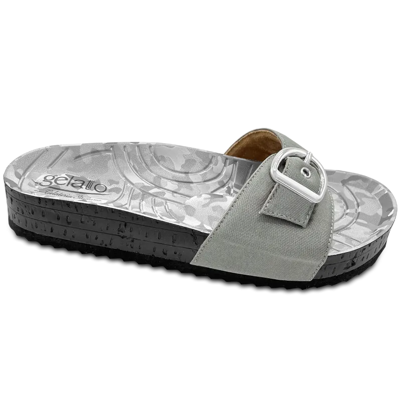 Gelato Sandales Woodstock Camouflage Semelle Anatomique Femme Siver 39-40