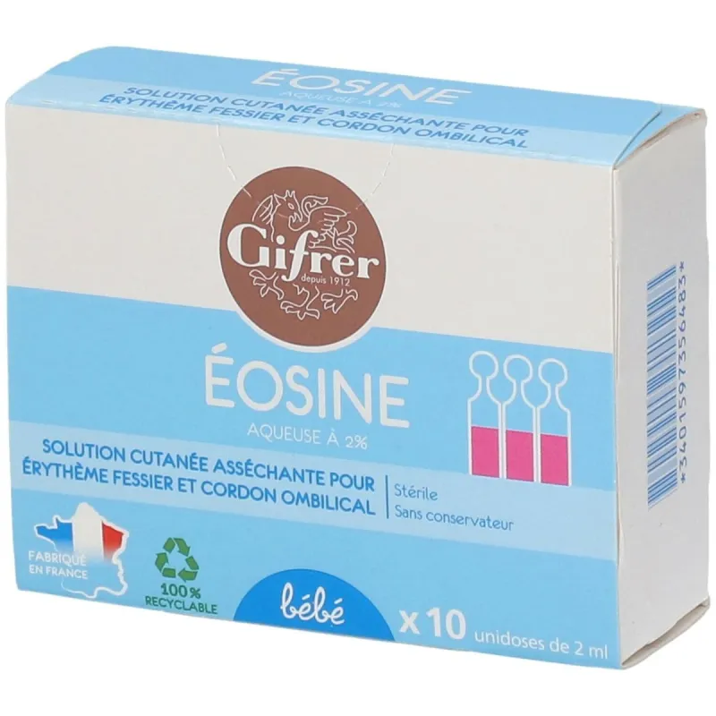 Gifrer Bébé Eosine 10 Unidoses de 2ml Gifrer Bébé Eosine 10 Unidoses de 2ml