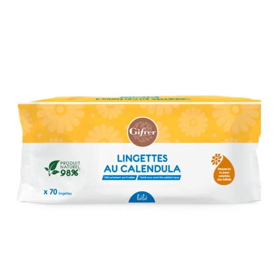 Gifrer Bébé Lingettes au Calendula X 70