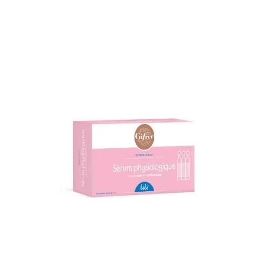 Gifrer Bébé Physiologica Sérum physiologique 40 unidoses stériles de 5ml