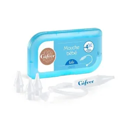 Gifrer Mouche Bébé par Aspiration + 4 Embouts Extra Souples Offerts.