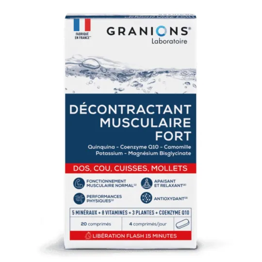 Granions Décontractant Musculaire Forte 20 comprimés Granions Décontractant Musculaire Forte 20 comprimés