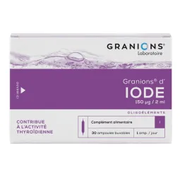 Granions Granions d'Iode 150µg/2ml 30 Ampoules
