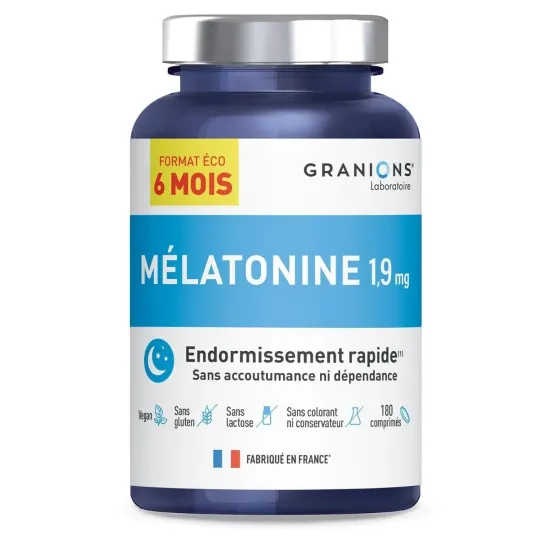 Granions Mélatonine 1.9mg 180 comprimés