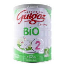 Guigoz Bio Lait 2ème âge 800gr
