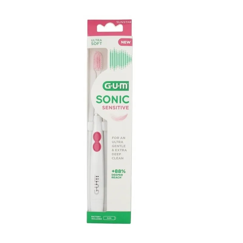 Gum Brosse à Dents Sonic Sensitive à Pile