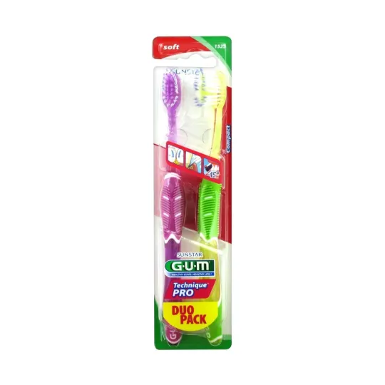 Gum Brosse à Dents Technique Pro Souple Duo Pack Gum Brosse à Dents Technique Pro Souple Duo Pack
