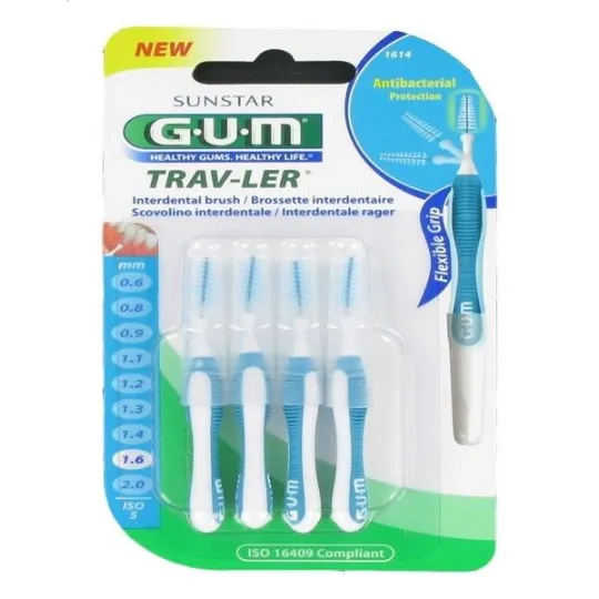 Gum Brossettes Interdentaire 1.6mm 1614 Gum Brossettes Interdentaire 1.6mm 1614