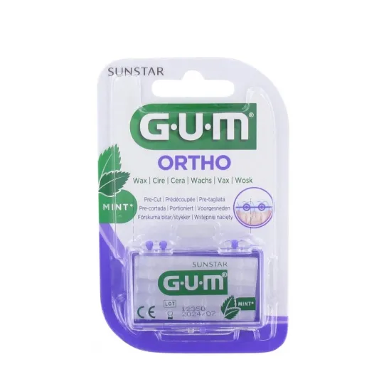 GUM Cire Orthodontique Prédécoupée Menthe GUM Cire Orthodontique Prédécoupée Menthe