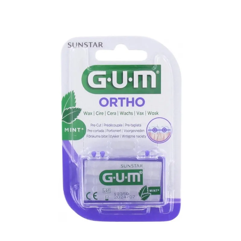 GUM Cire Orthodontique Prédécoupée Menthe GUM Cire Orthodontique Prédécoupée Menthe
