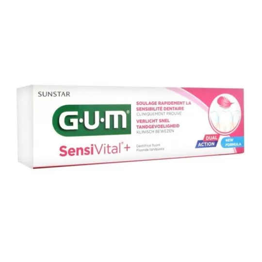 Gum SensiVital + Dentifrice Fluoré 75ml Gum SensiVital + Dentifrice Fluoré 75ml