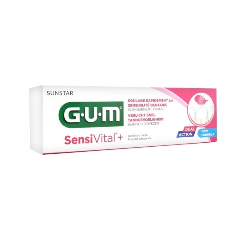 Gum SensiVital + Dentifrice Fluoré 75ml Gum SensiVital + Dentifrice Fluoré 75ml