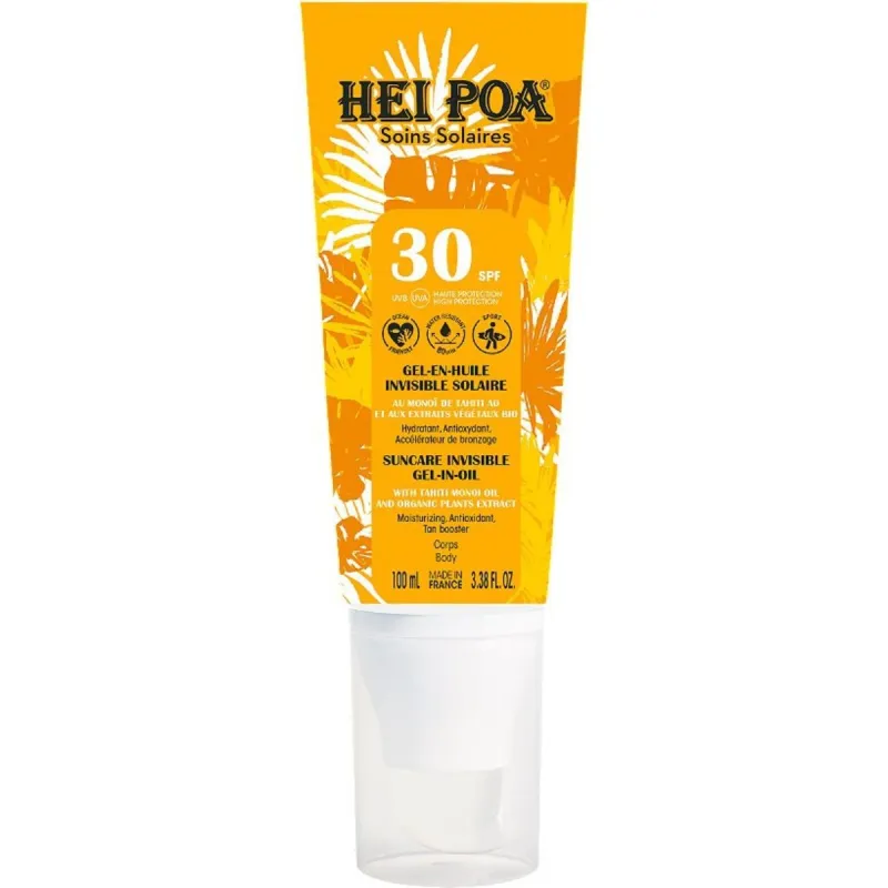 Hei Poa Gel en Huile SPF30 Corps 100ml Hei Poa Gel en Huile SPF30 Corps 100ml
