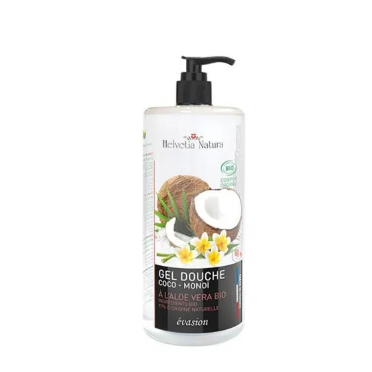 Helvetia Natura Gel Douche Coco-Monoï Bio A L'Aloe Vera 1litre Helvetia Natura Gel Douche Coco-Monoï Bio A L'Aloe Vera 1litre