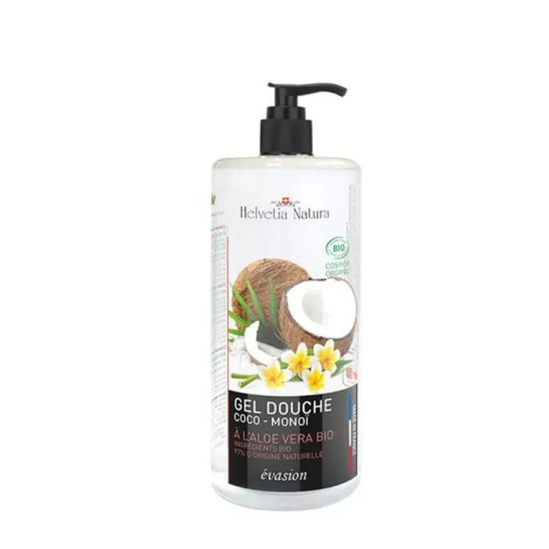 Helvetia Natura Gel Douche Coco-Monoï Bio A L'Aloe Vera 1litre Helvetia Natura Gel Douche Coco-Monoï Bio A L'Aloe Vera 1litre