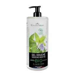 Helvetia Natura Gel Douche Verveine Menthe Bio A L'Aloe Vera 1litre