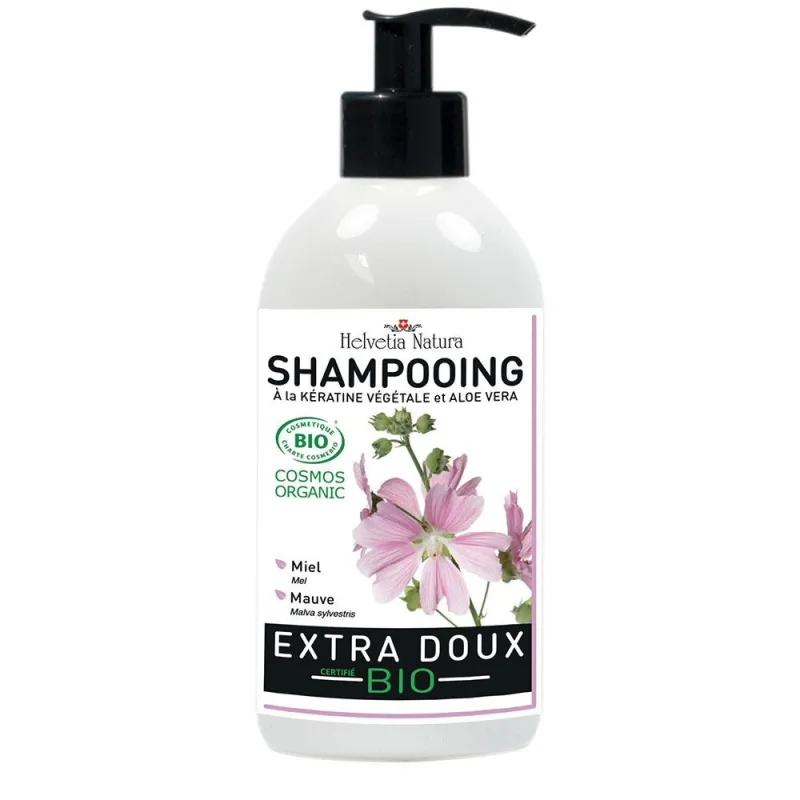 Helvetia Natura Shampooing Extra-Doux Bio Miel et Mauve 500ml