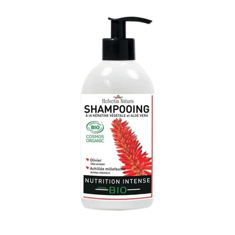 Helvetia Natura Shampooing Nutrition Intense Bio Olivier et Achillée Millefeuille 500ml Helvetia Natura Shampooing Nutrition Intense Bio Olivier et Achillée Millefeuille 500ml
