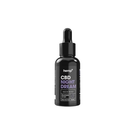 Hemp+ CBD Oil Night Dream Huile de CBD 1500mg Nuit Vegan 30ml Hemp+ CBD Oil Night Dream Huile de CBD 1500mg Nuit Vegan 30ml