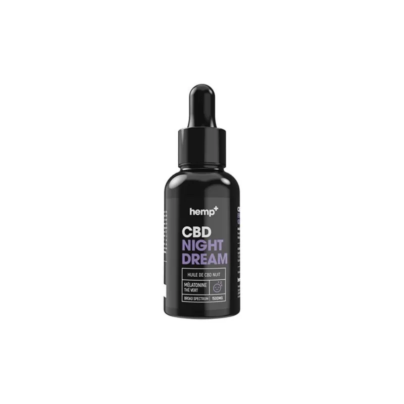 Hemp+ CBD Oil Night Dream Huile de CBD 1500mg Nuit Vegan 30ml Hemp+ CBD Oil Night Dream Huile de CBD 1500mg Nuit Vegan 30ml