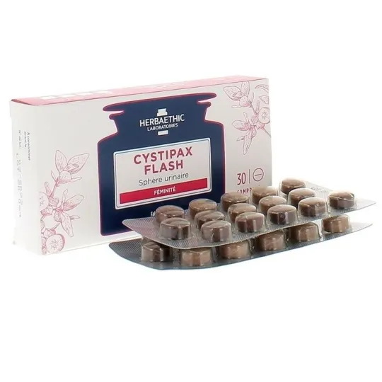 Herbaethic Cystipax Flash 30 comprimés Herbaethic Cystipax Flash 30 comprimés