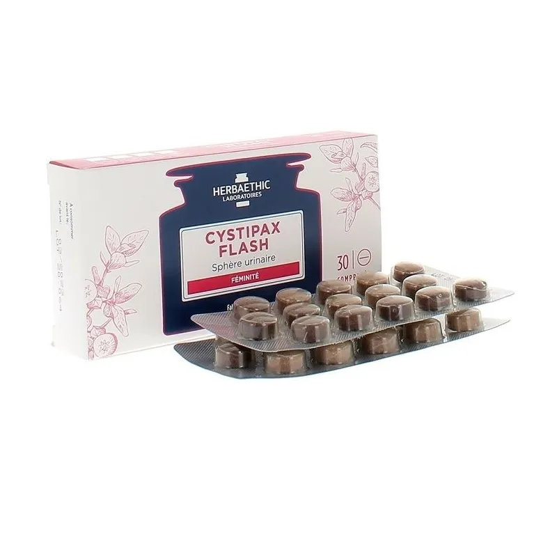Herbaethic Cystipax Flash 30 comprimés Herbaethic Cystipax Flash 30 comprimés