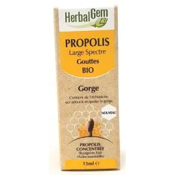 Herbalgem Propolis Bio Large Spectre Gouttes 15ml