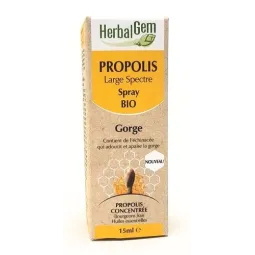 Herbalgem Propolis Bio Large Spectre Spray Gorge 15ml