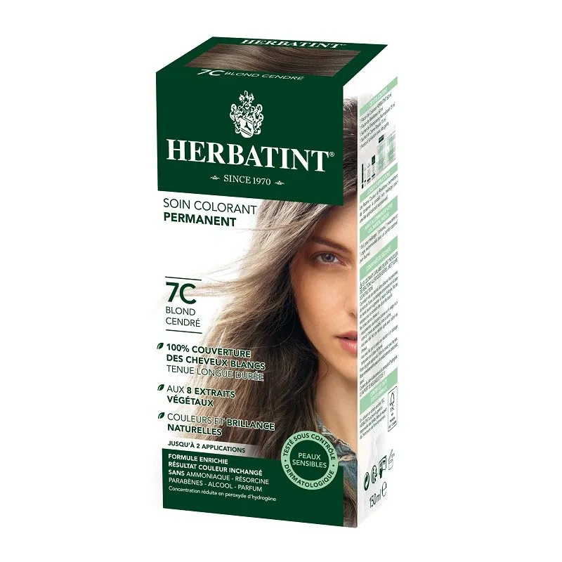 Herbatint Coloration Permanente Naturelle 150ml-7C. Blond cendré Herbatint Coloration Permanente Naturelle 150ml-7C. Blond cendré