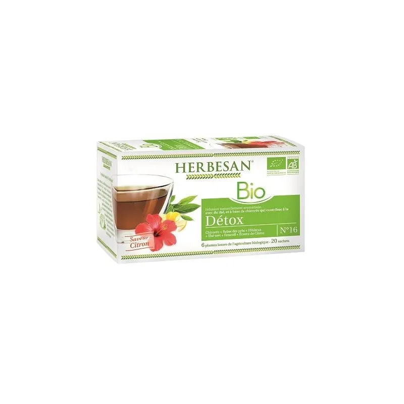 Herbesan Bio Détox Infusion 20 Sachets Herbesan Bio Détox Infusion 20 Sachets