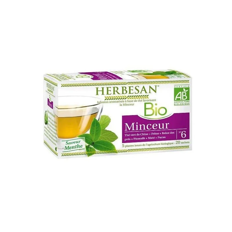 Herbesan Bio Infusion Minceur 20 Sachets Herbesan Bio Infusion Minceur 20 Sachets
