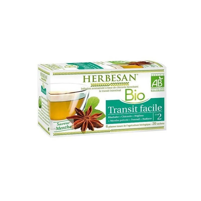 Herbesan Bio Infusion Transit Facile 20 Sachets Herbesan Bio Infusion Transit Facile 20 Sachets