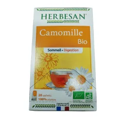 Herbesan Camomille Bio Sommeil Digestion 20 Sachets