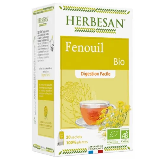 Herbesan Fenouil Bio Digestion Facile 20 Sachets