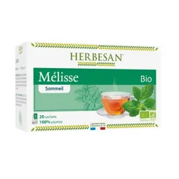 Herbesan Mélisse Bio Sommeil 20 Sachets