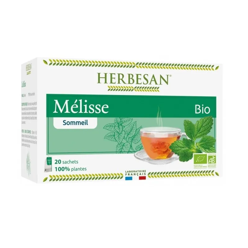 Herbesan Mélisse Bio Sommeil 20 Sachets