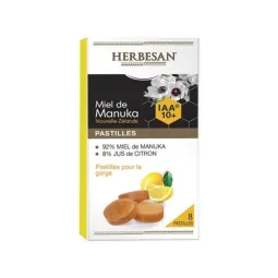 Herbesan Miel de Manuka IAA10+ 8 Pastilles
