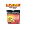 Herbesan Panax Ginseng 20 ampoules + 10 offertes